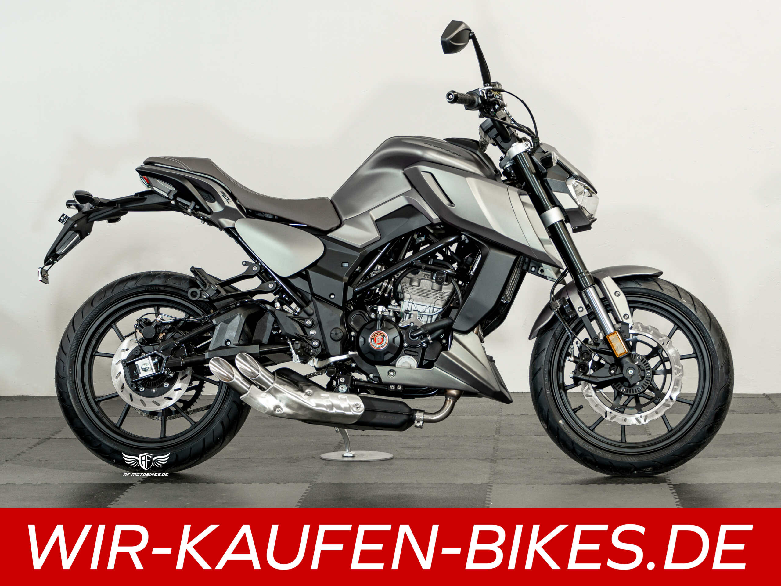 Nakedbike MotoBi DL 125 “Silber”